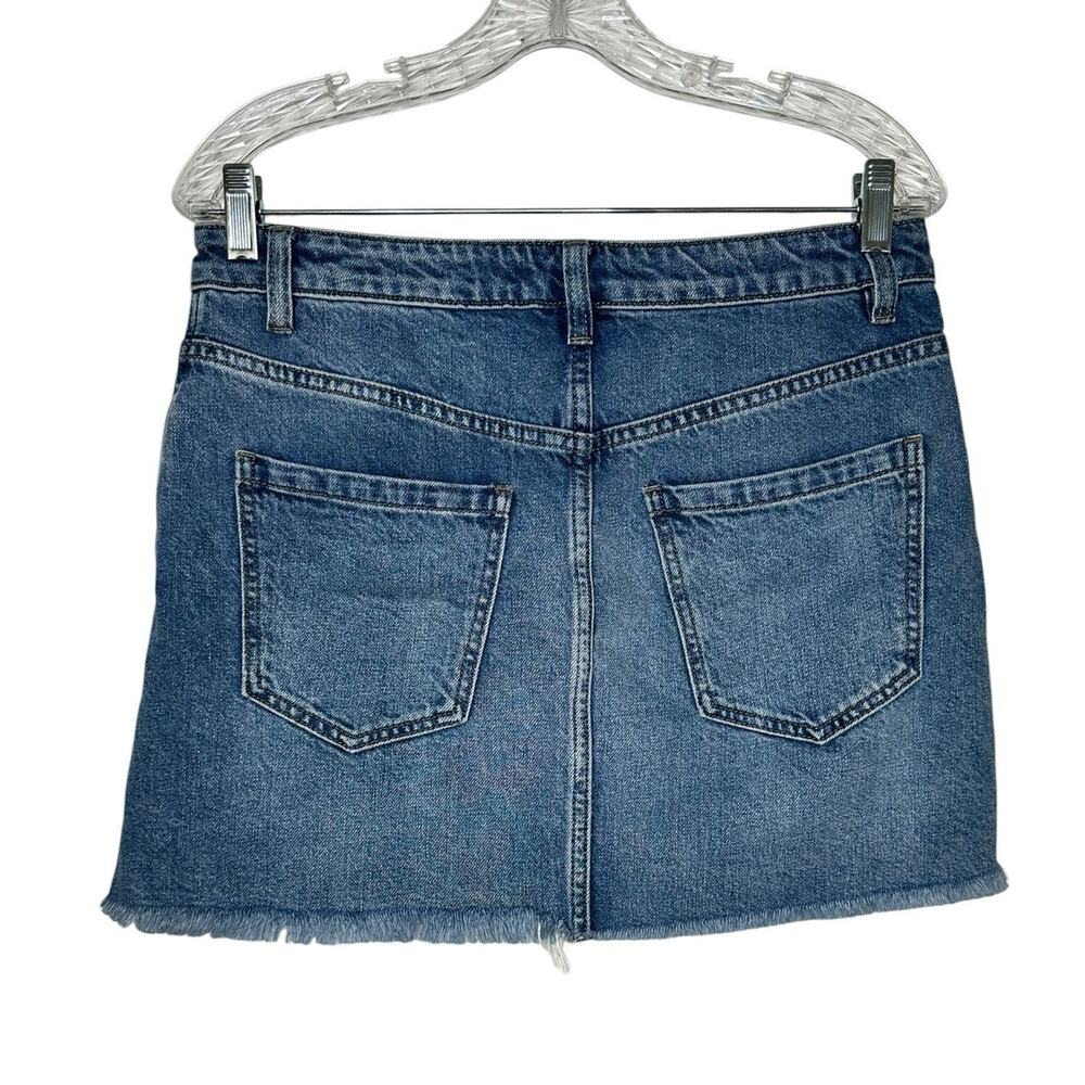 Free People We the Free  jean skirt blue size 28 - Picture 3 of 6